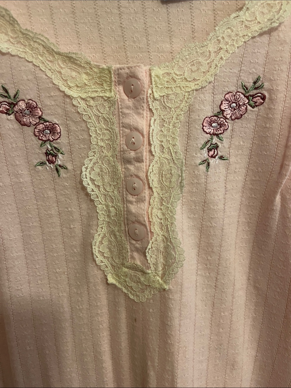 Pink Ribbed Nightgown - Picture 4 of 8